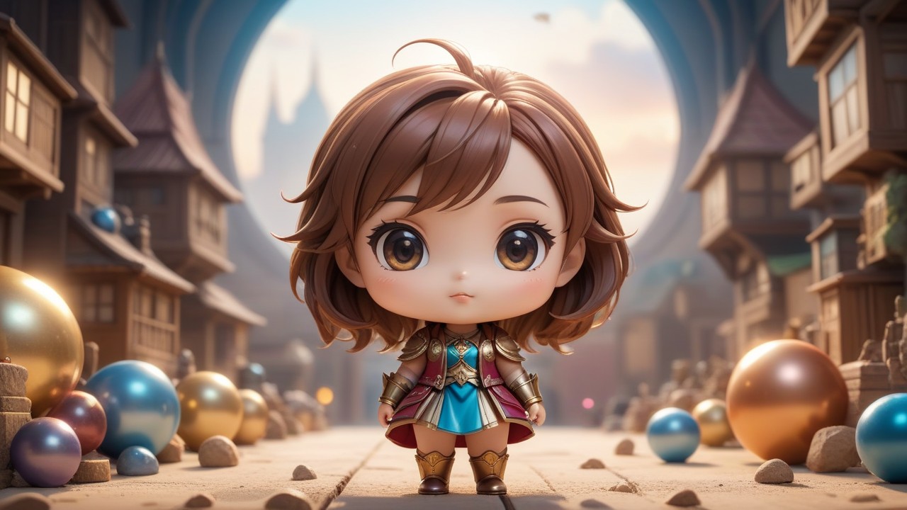 Chibbi-Art Meiolania Chibi Art Style - The Curious Gaze of an Artist