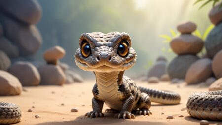 Chibbi-Art Mini Chibi Rattler: Up-Close Captivation