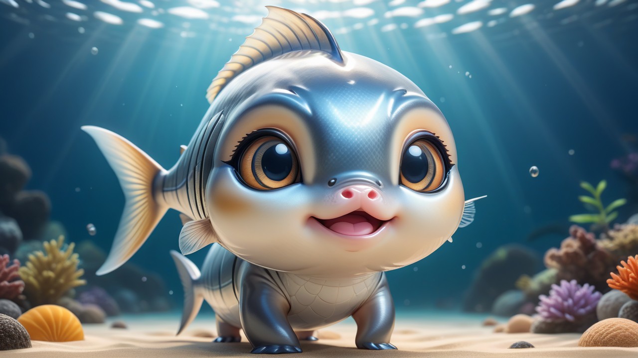 Chibbi-Art Whimsical Milkfish Chibi Portrait