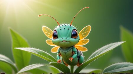 Chibbi-Art Aphids Meet Milkweed: Chibi Pairs Visual Tale