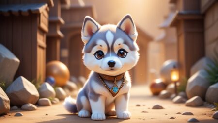 Chibbi-Art Cute Pup Chibi Art: The Intimate Stare