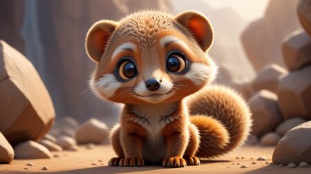 Chibbi-Art Mongoose Chibi: A Glimpse into Playful Art