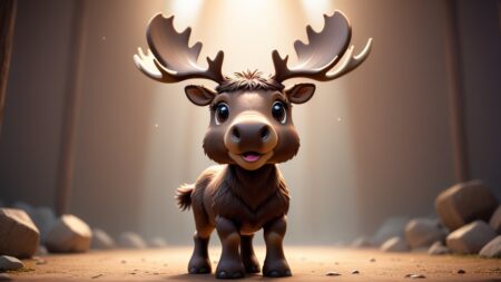 Chibbi-Art Chibi Moose Winks at You