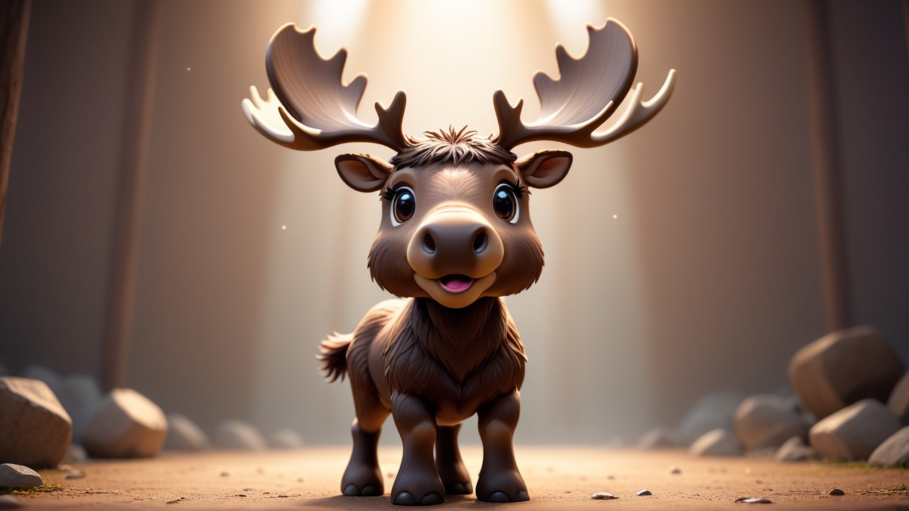 Chibbi-Art Chibi Moose Winks at You