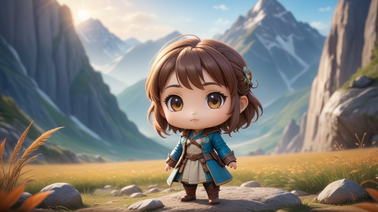 Chibbi-Art Mountains Majesty: A Chibi Art Fantasy