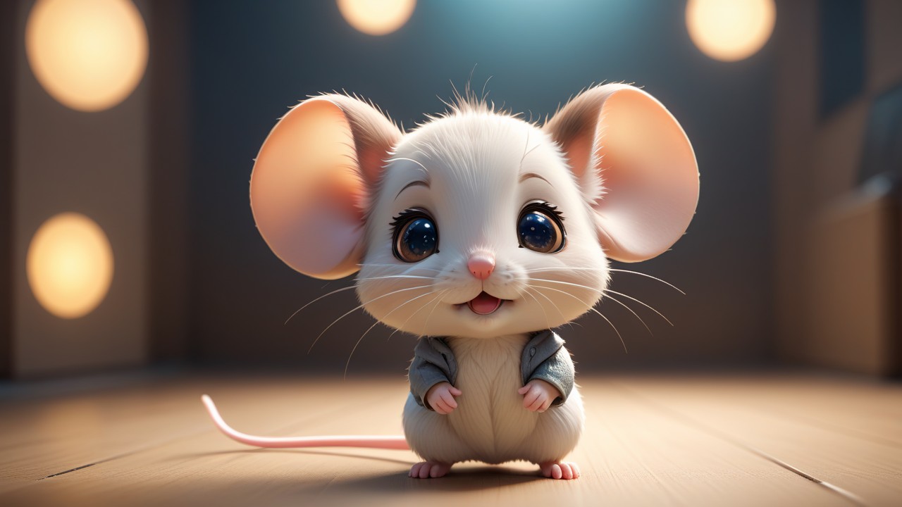 Chibbi-Art Mouse Chibi: Cute and Curious Encounter