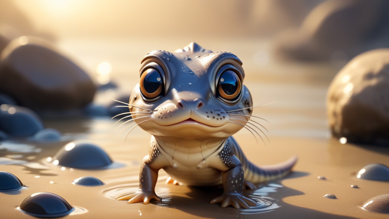 Chibbi-Art Chibi Mudskippers Curious Gaze