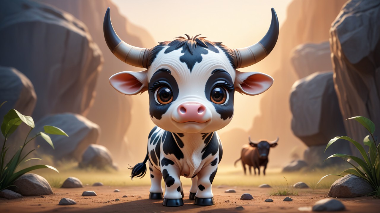 Chibbi-Art Chibi Nguni Cattle Gaze: A Hidden Art Experience