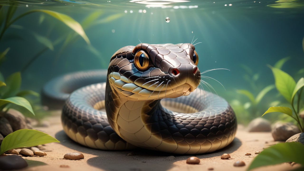 Chibbi-Art Northern Water Snake Chibi