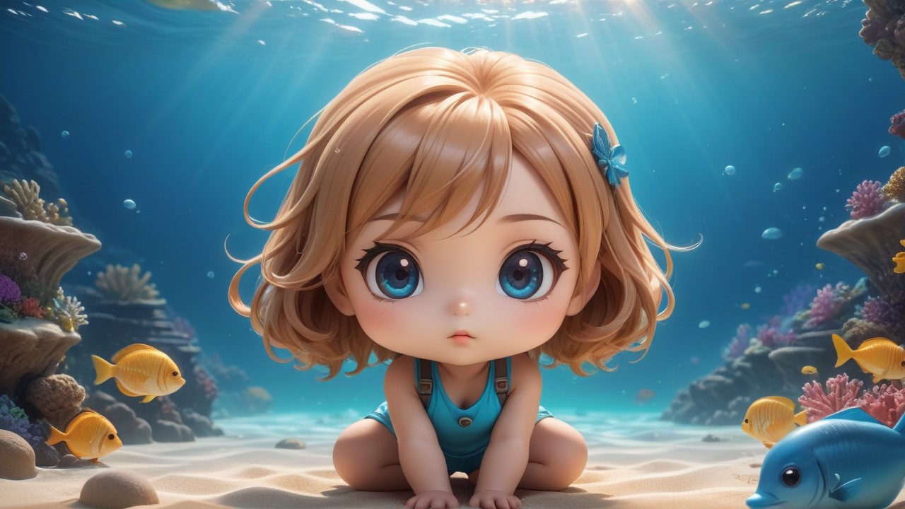 Chibbi-Art Chibi Ocean Pout: A Glimpse into Underwater Art