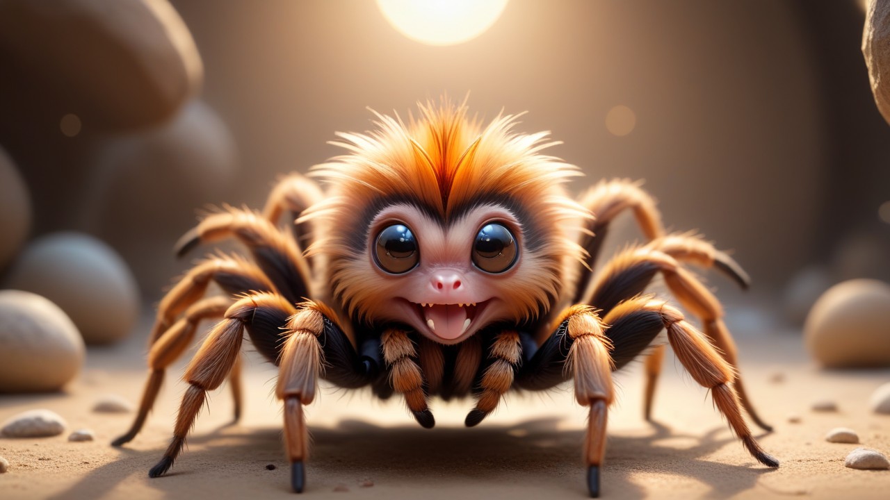 Chibbi-Art Chibi Orange Baboon Tarantula Gaze