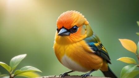 Chibbi-Art Orange-headed Tanager Chibi