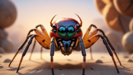 Chibbi-Art Whimsical Chibi Orb Weaver Art