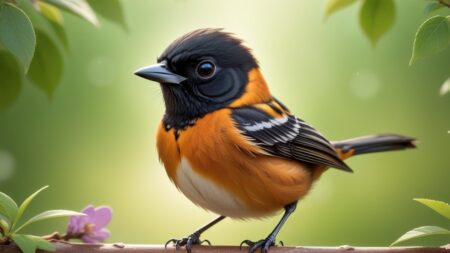 Chibbi-Art Whimsical Chibi Oriole: An Ode to Natures Charm