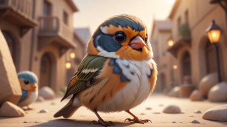 Chibbi-Art Ortolan Bunting: Chibis Charming Chameleon