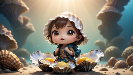 Chibbi-Art Chibi Oyster Sea View