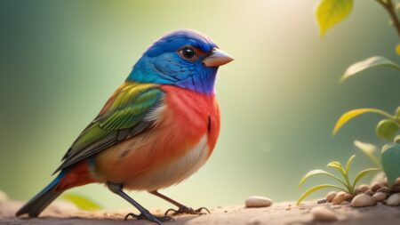 Chibbi-Art Vibrant Buntings Gaze