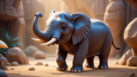 Chibbi-Art Prehistoric Mammoth Chibi