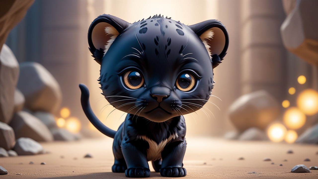 Chibbi-Art Chibi Panther Stares