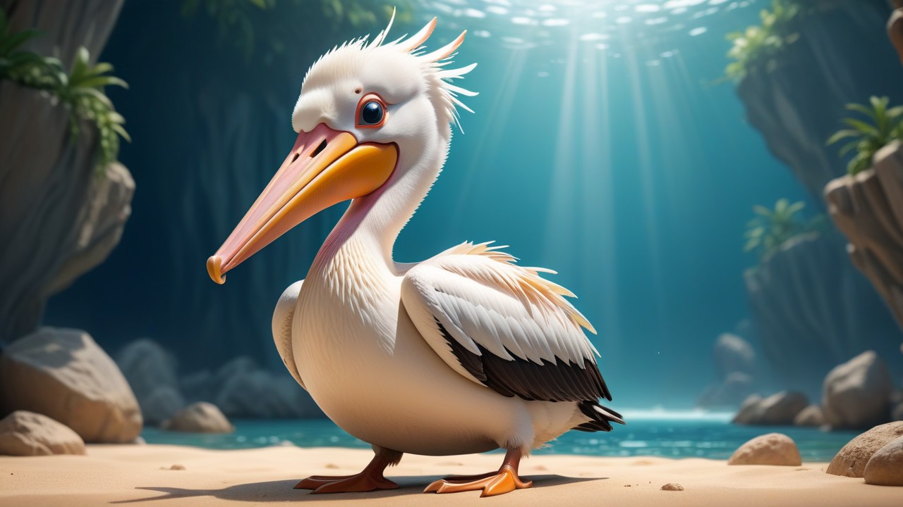 Chibbi-Art Pelican Chibi: A Glimpse of Playful Art