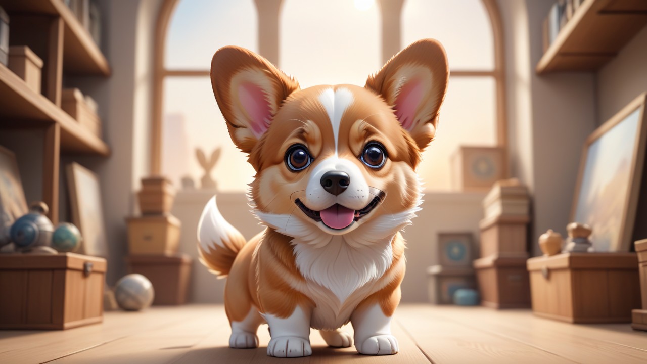 Chibbi-Art Corgi Chibi: A Whimsical Glimpse