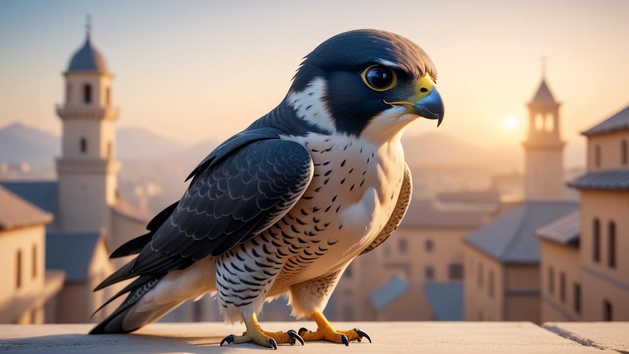 Chibbi-Art Chibi Peregrine Falcon: The Engaging Expression