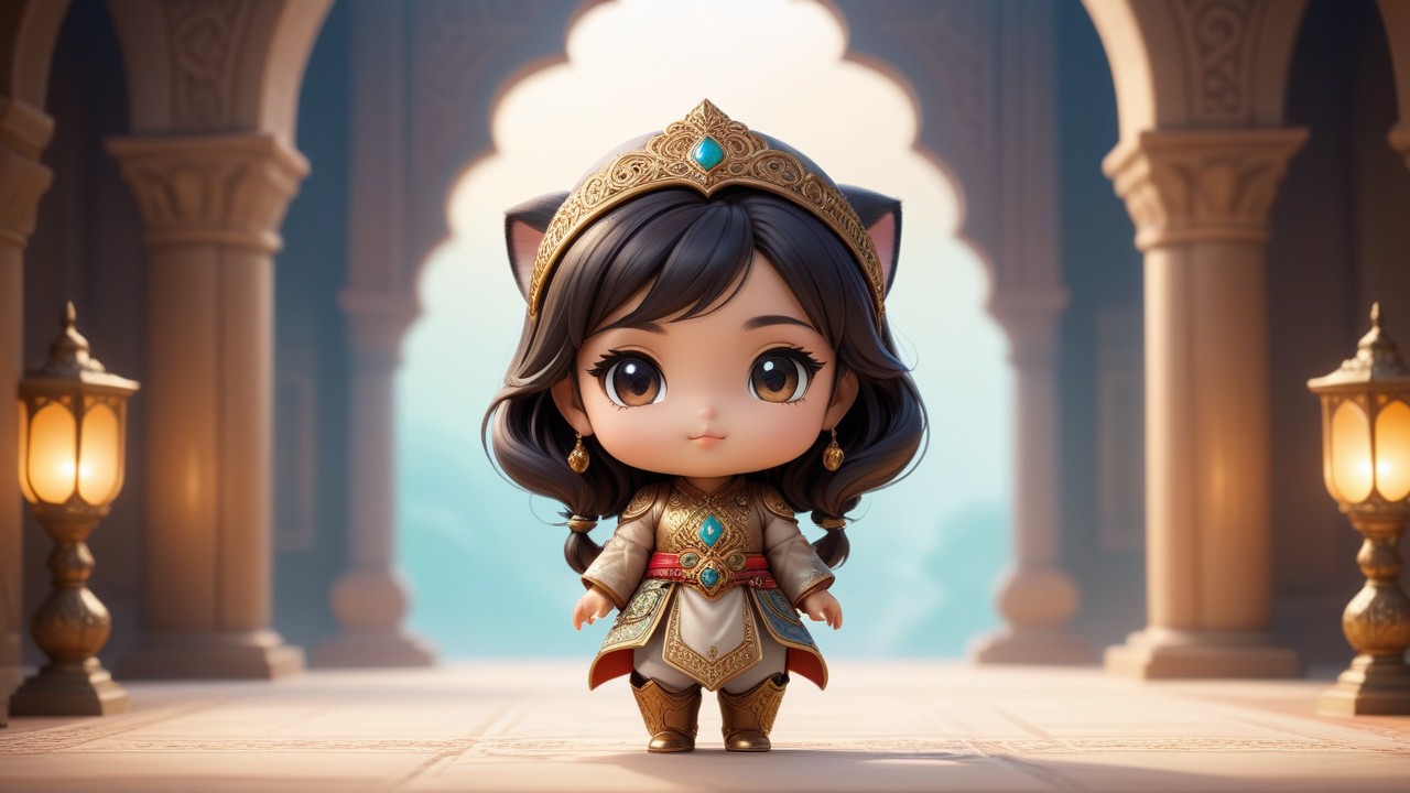 Chibbi-Art Persian Chibi Charm: A Visual Art Enchantment