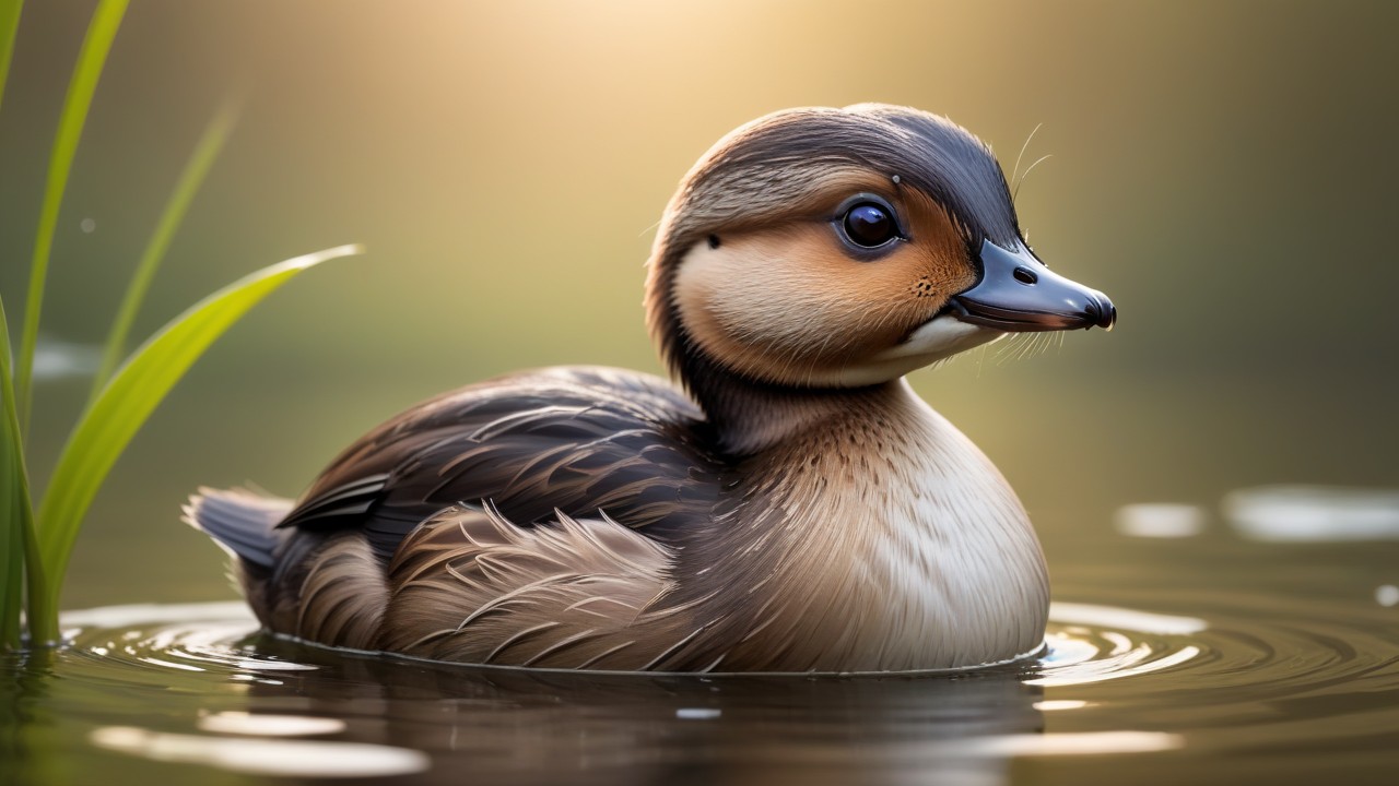 Chibbi-Art Whimsical Grebe