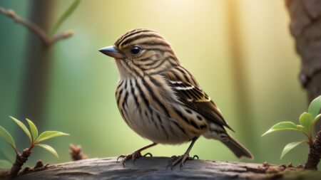 Chibbi-Art Pine Siskin in Chibi Style