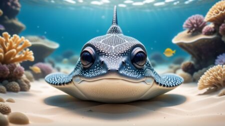 Chibbi-Art Vibrant Polka Dot Stingray