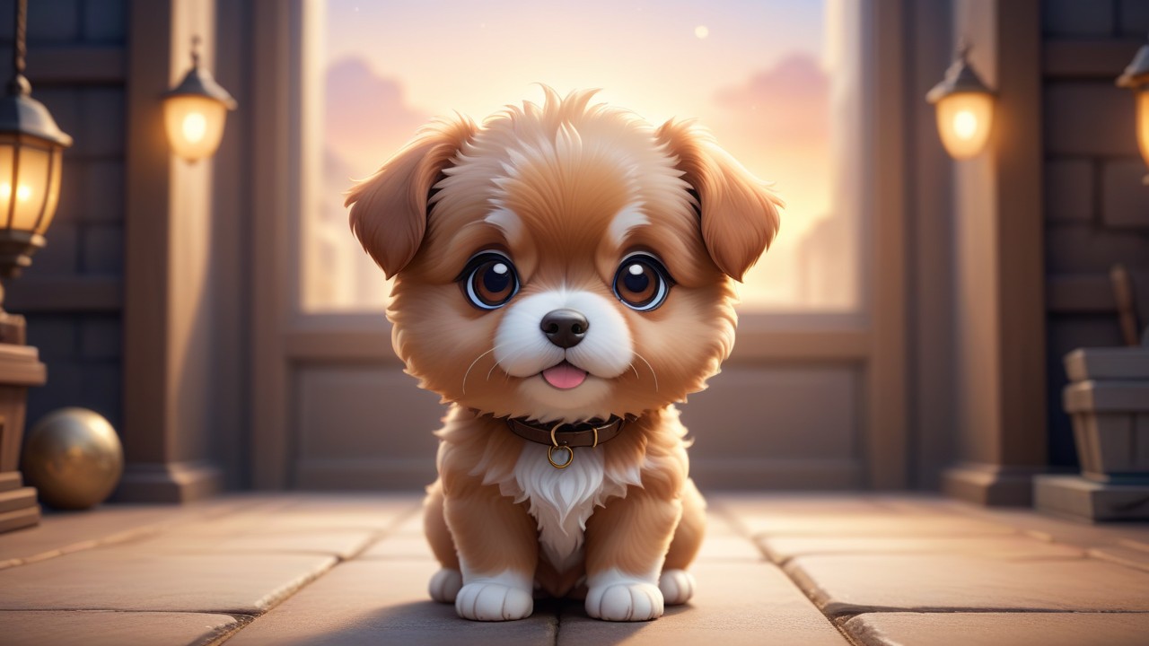 Chibbi-Art Cute Chibi Poochons Enchanting Gaze