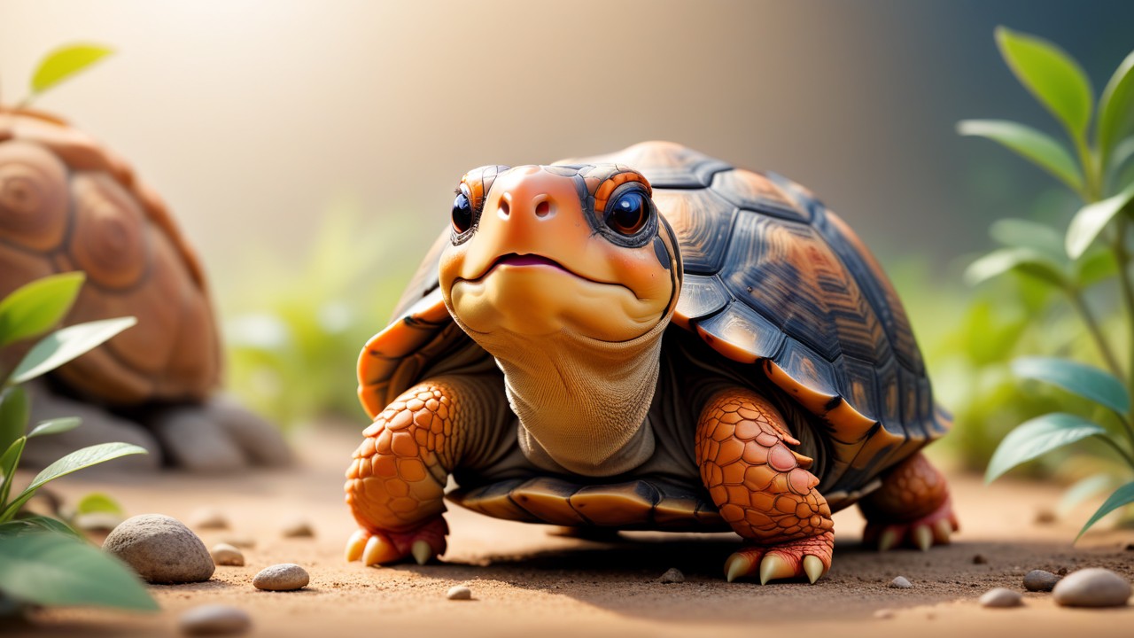 Chibbi-Art Red-Footed Tortoise Chibi - Artful Encounter