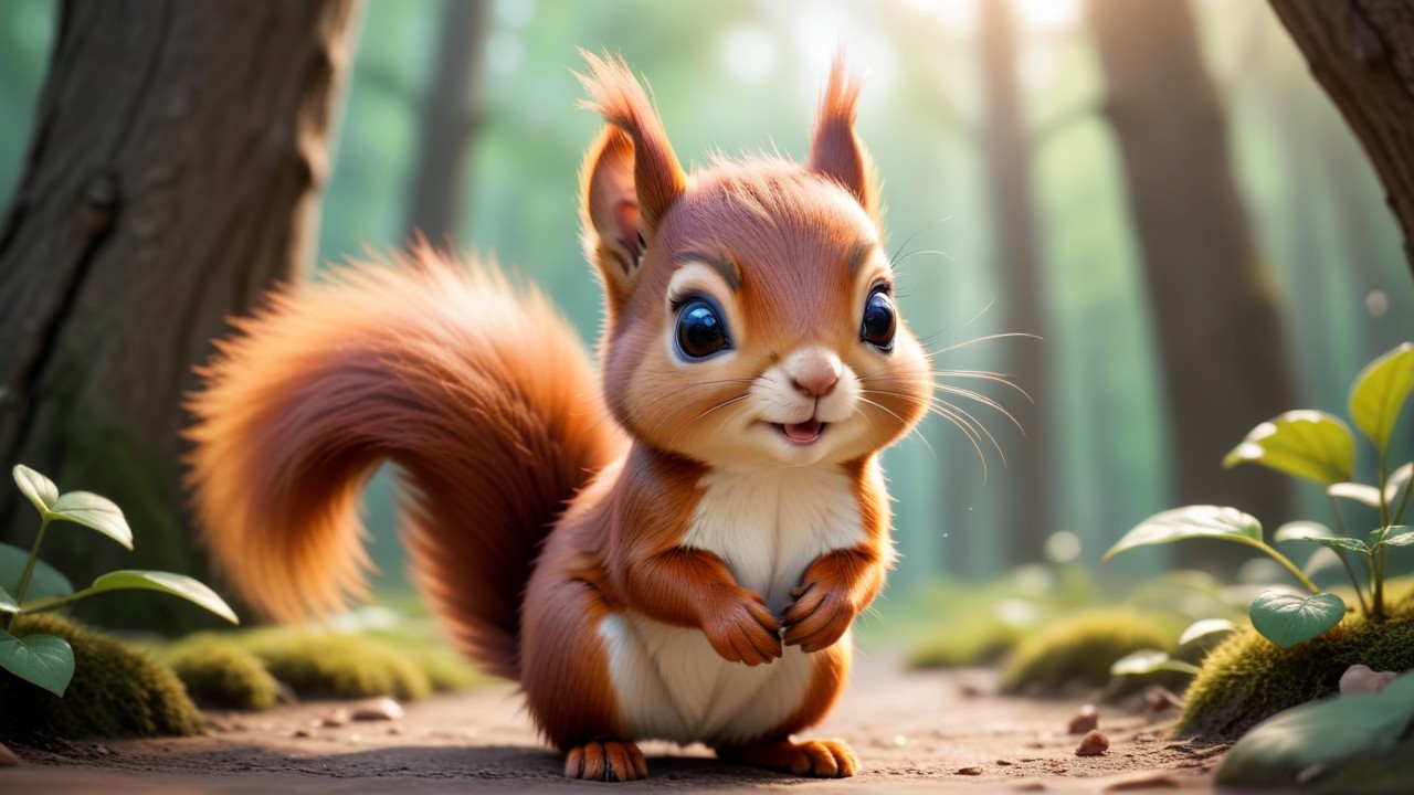 Chibbi-Art Red Squirrel Chibi: A Creative Blend of Art and Nature