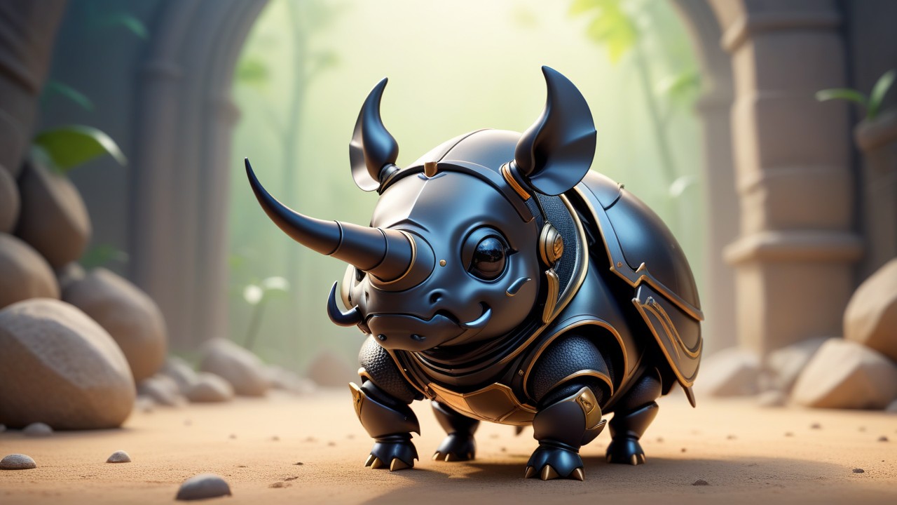 Chibbi-Art Rhino Beetle Chibi