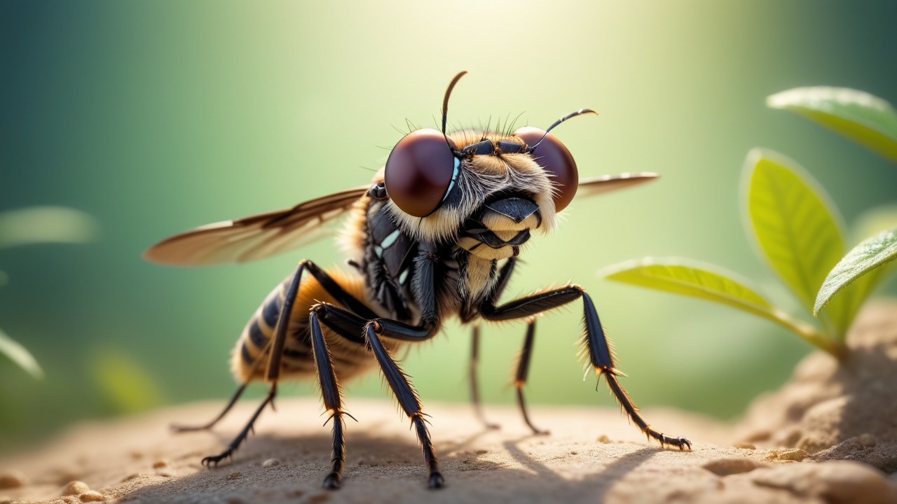 Chibbi-Art Robber Fly Portraits: Chibi Edition