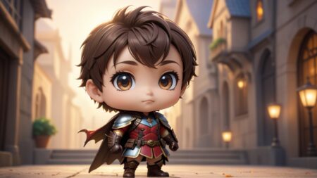 Chibbi-Art Robin Chibis Artistic Charm: The Enchanting Art of Facing Viewers