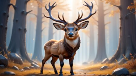 Chibbi-Art Chibi Roosevelt Elk in Focus