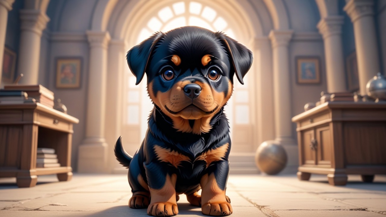 Chibbi-Art Chibi Rottie: A Gaze To Remember