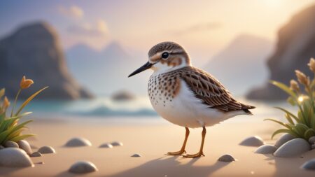 Chibbi-Art Sandpiper Chibi: A Bold Gaze