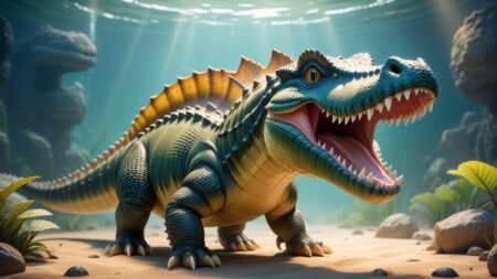 Chibbi-Art Sarcosuchus: A Chibi Style Art Homage