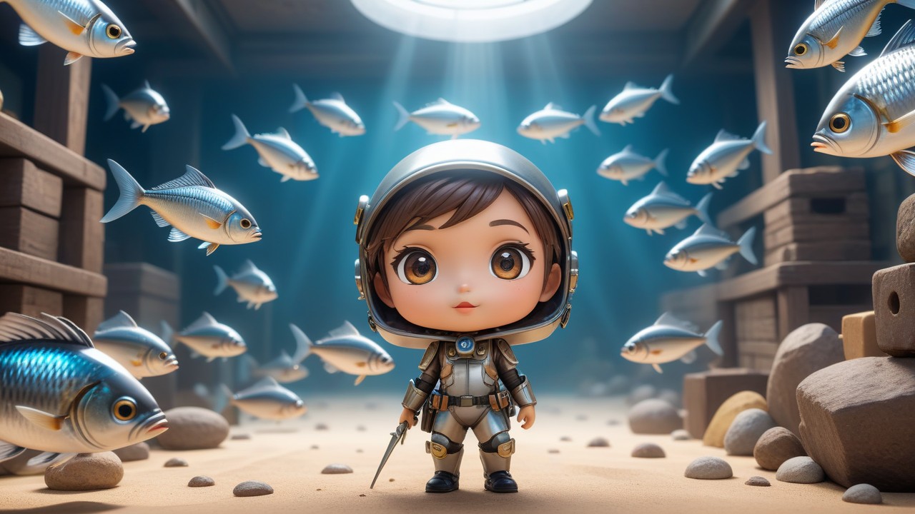 Chibbi-Art Sardine-Inspired Chibi Illustration: A Creatively Unique Masterpiece