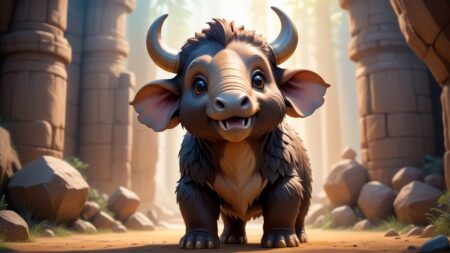 Chibbi-Art Playful Giant Squid Chibi-Style Awaits Glimpse