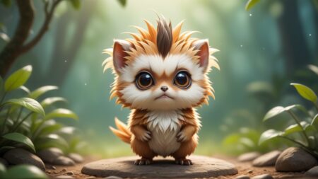 Chibbi-Art Vibrant Pygmy Tyrant: A Chibi Art World Welcome