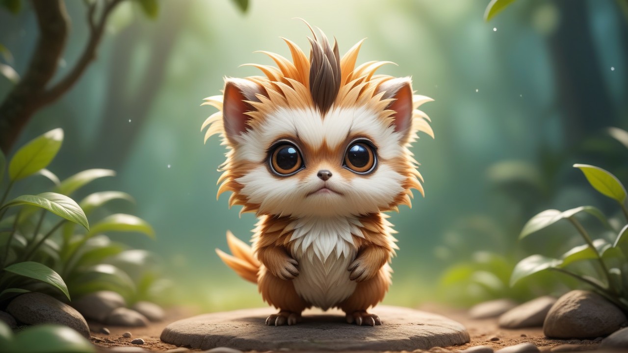 Chibbi-Art Vibrant Pygmy Tyrant: A Chibi Art World Welcome