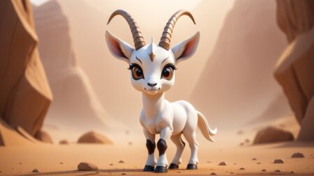 Chibbi-Art Scimitar-Horned Oryx: Chibi Art Magic Moment