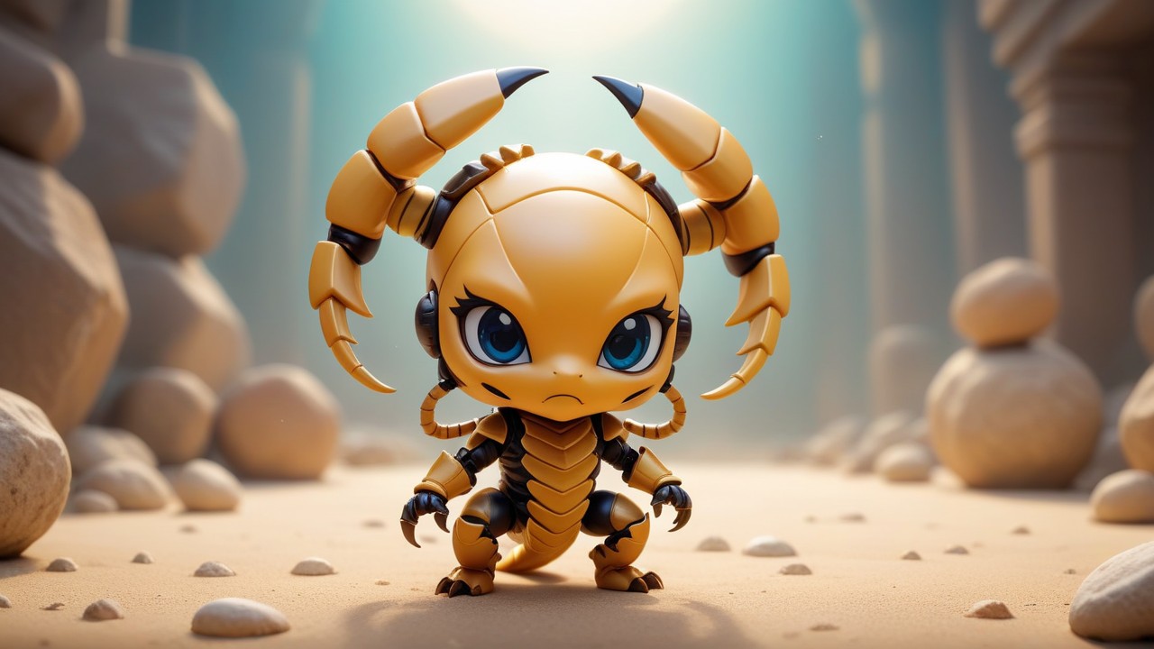 Chibbi-Art Chibi Scorpions Gaze: A Modern Art Masterpiece