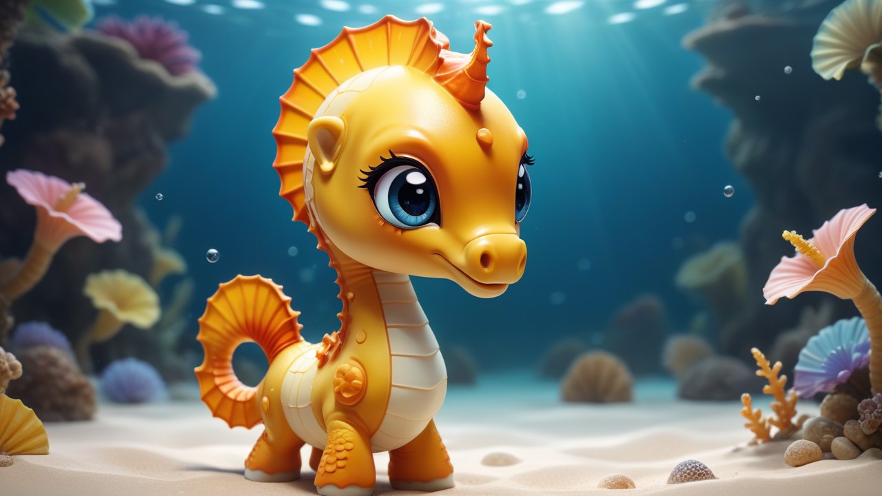 Chibbi-Art Seahorse Chibi: A Glimpse into Underwater Art