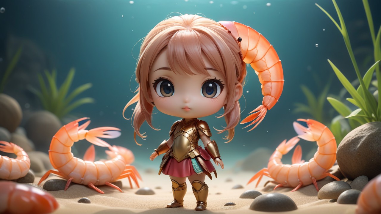 Chibbi-Art Chibi Shrimps Enchanting Gaze