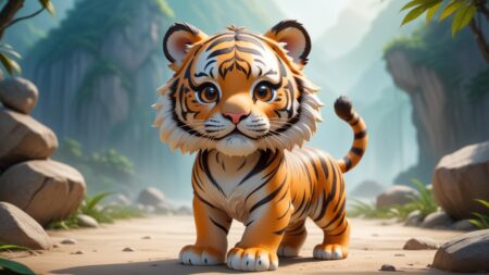 Chibbi-Art Tiger Pose: South China Chibi Charming the Views