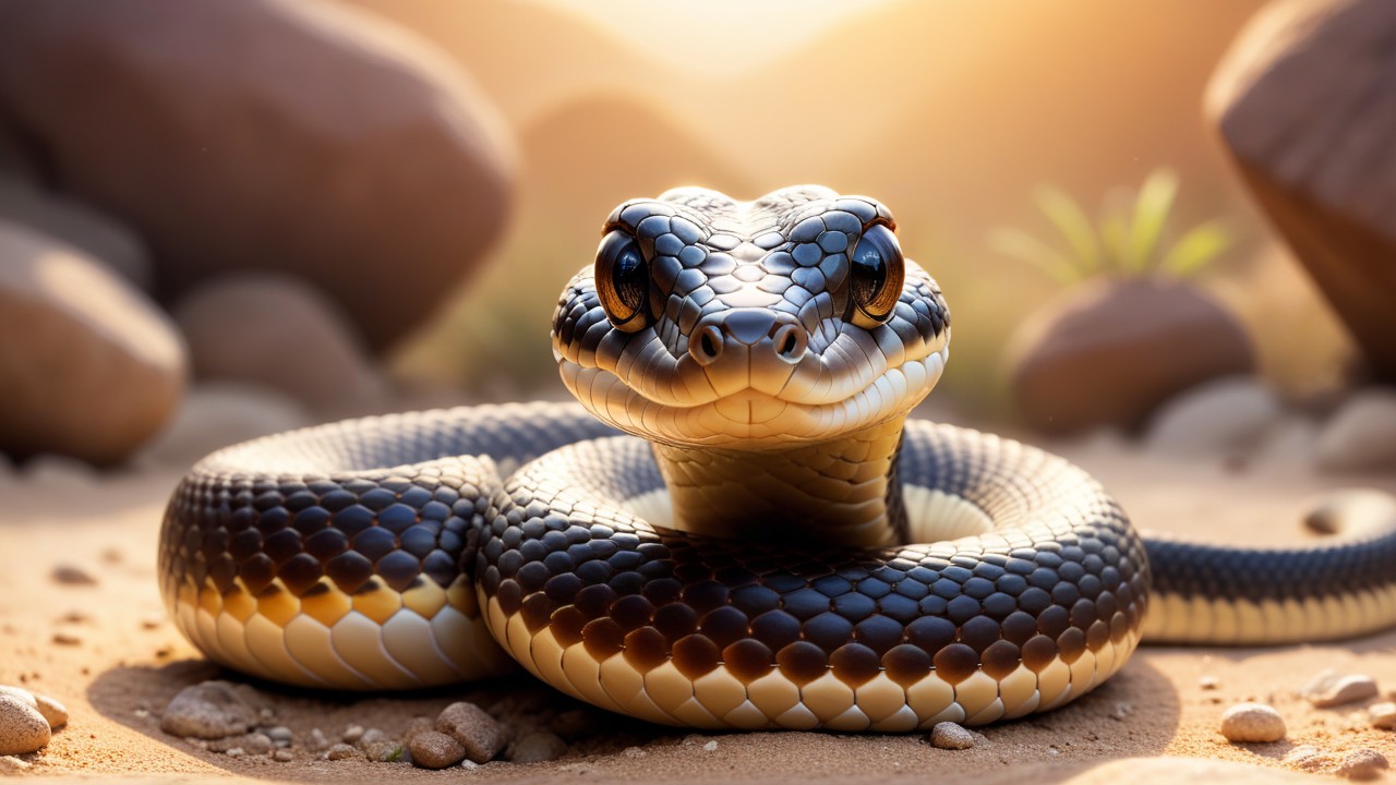 Chibbi-Art Playful Pose: Chibi Hognose Snake